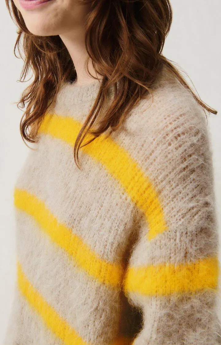 Striped Yellow Jumper BYMI - Misty Jam