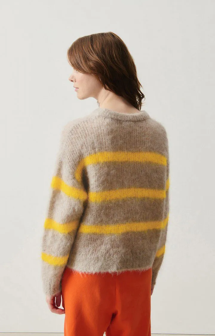 Striped Yellow Jumper BYMI - Misty Jam