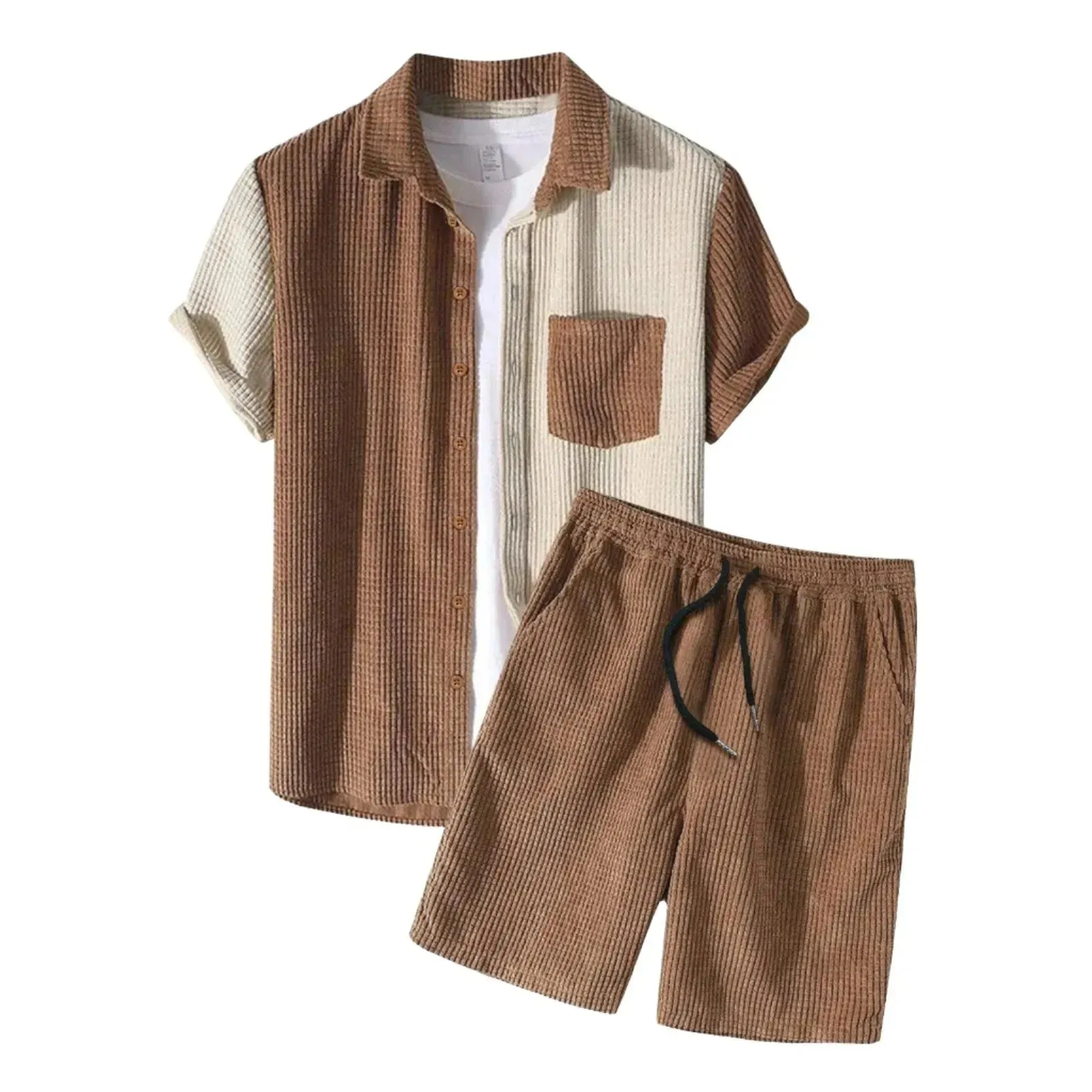 Summer Wave Corduroy Beach Set for Men