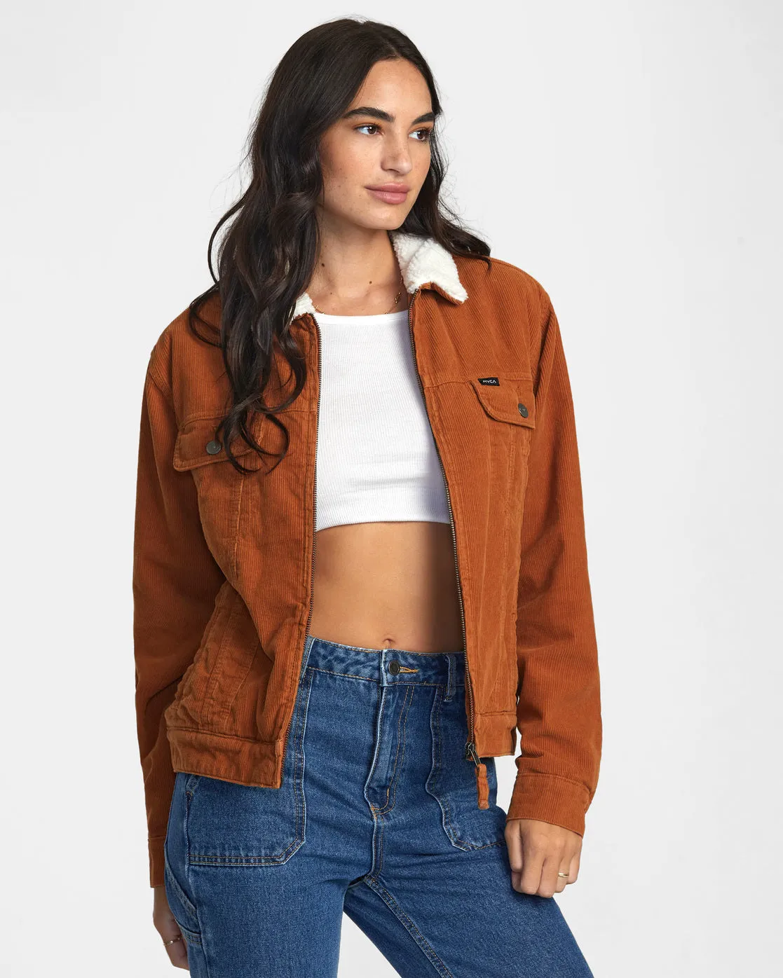 Tapped Sherpa Jacket - Caramel