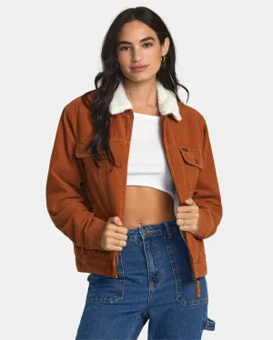 Tapped Sherpa Jacket - Caramel