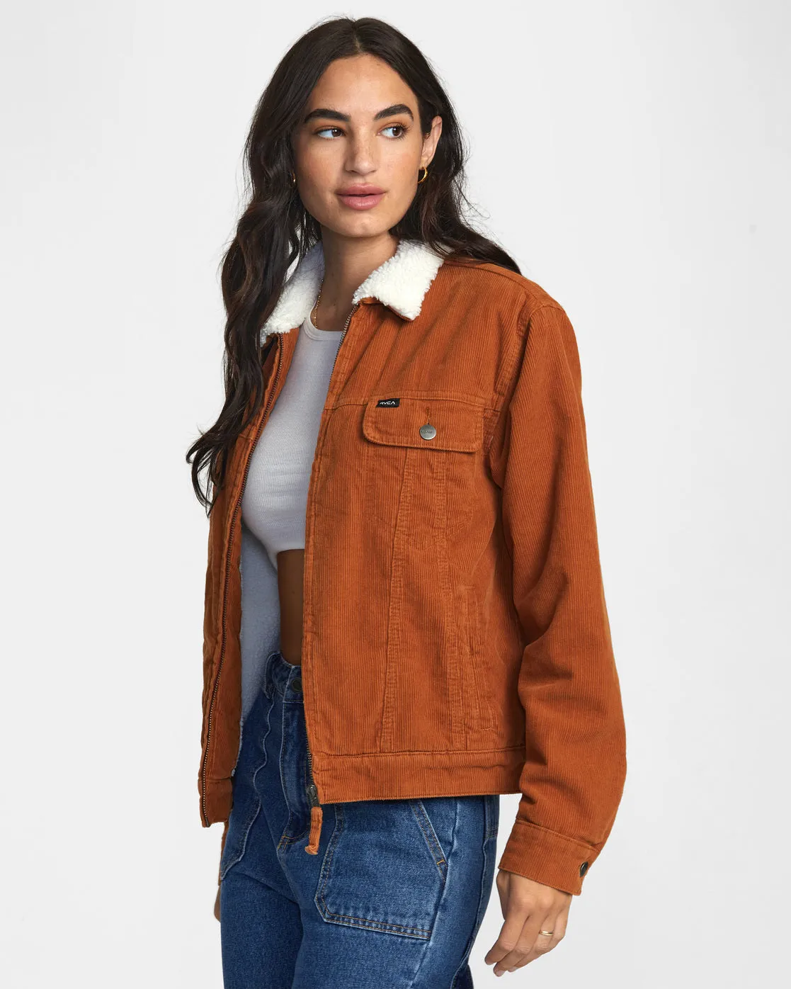 Tapped Sherpa Jacket - Caramel