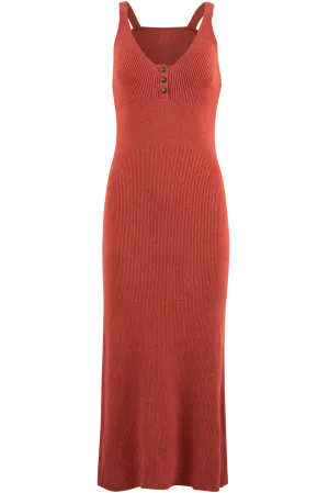 Tasha Polizzi Clay Rib Knit Dress