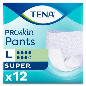 Tena Proskin Pants Super Large 12 - Drievoudige bescherming, snelle absorptie, ademend & comfortabel