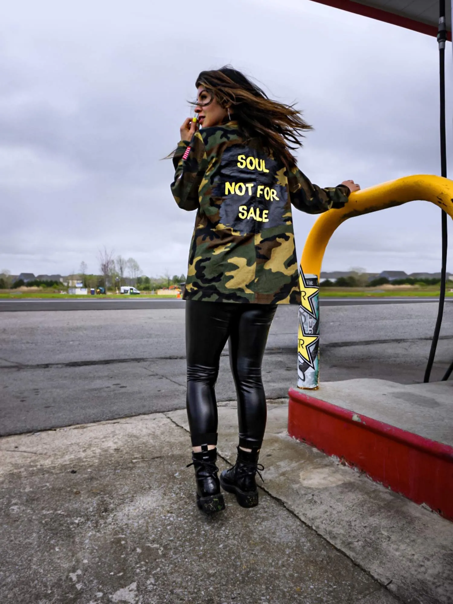 The Esther Oversize Camo Jacket