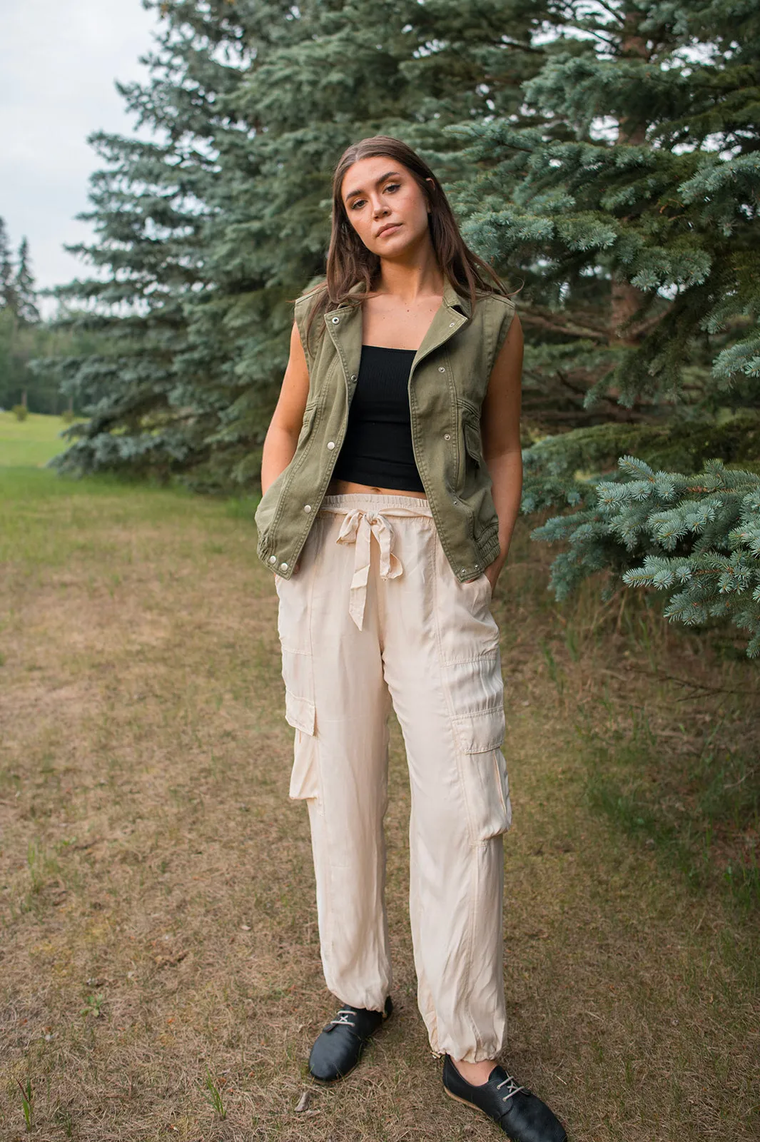 The Jette Cargo Pant by Heartloom - Ivory