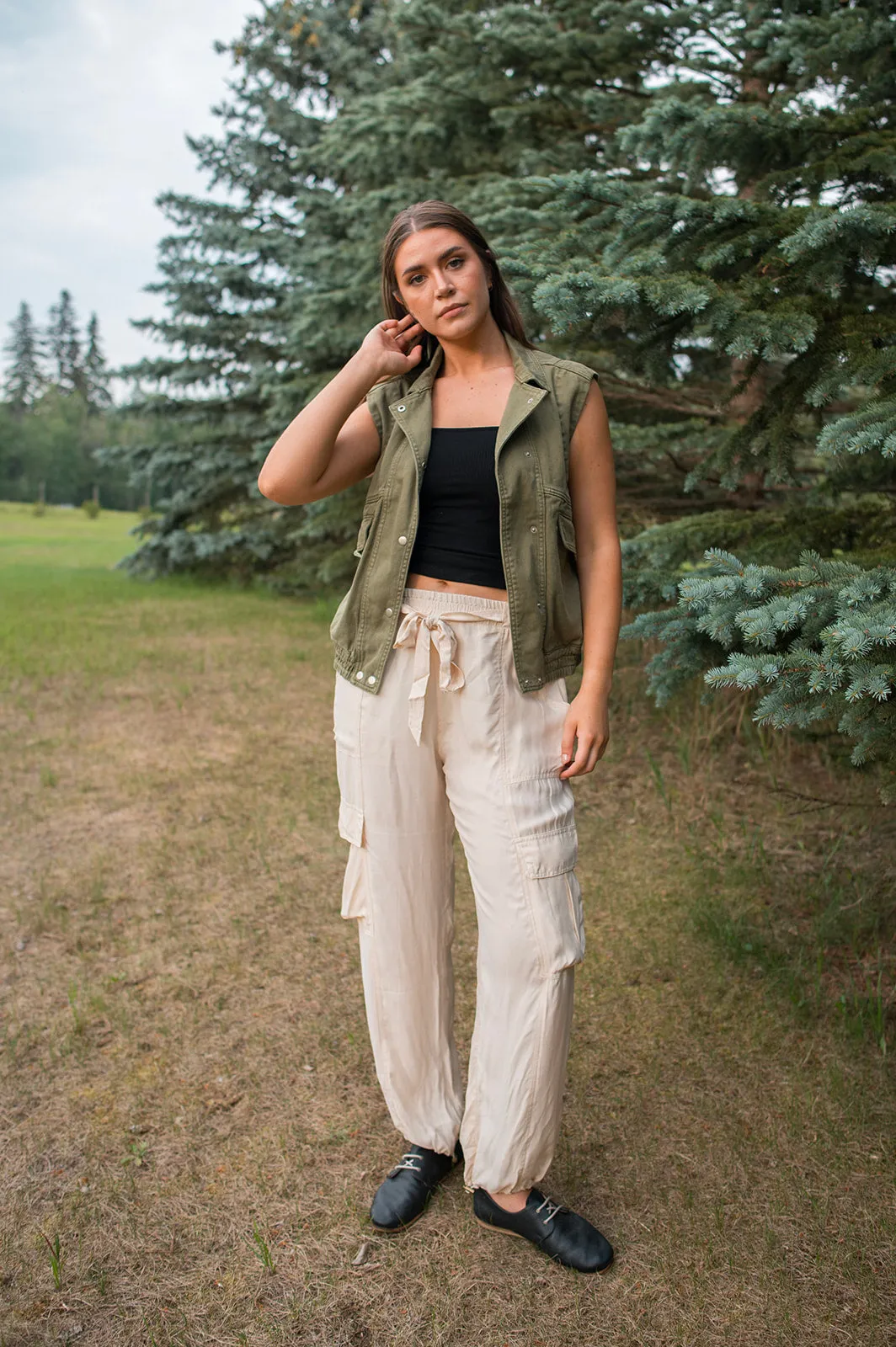 The Jette Cargo Pant by Heartloom - Ivory