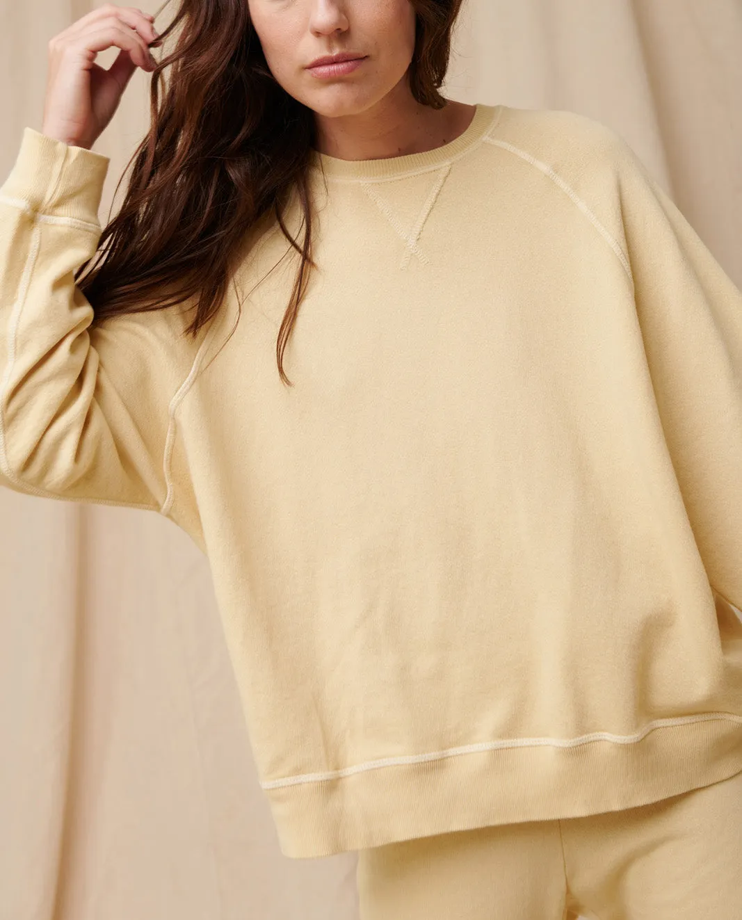 The Slouchy Sweatshirt, Light Lemon