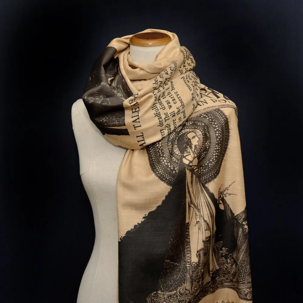 The Tell-Tale Heart by Edgar Allan Poe  Shawl Scarf Wrap