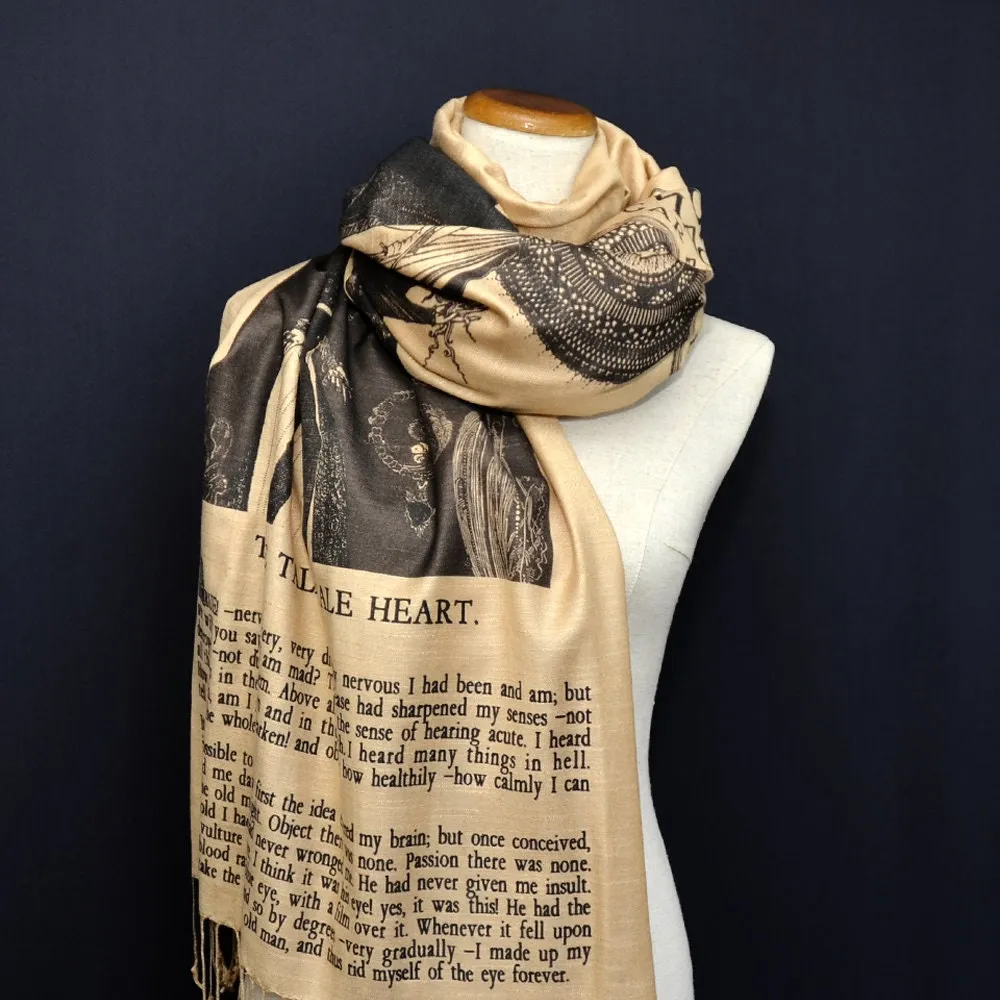 The Tell-Tale Heart by Edgar Allan Poe  Shawl Scarf Wrap