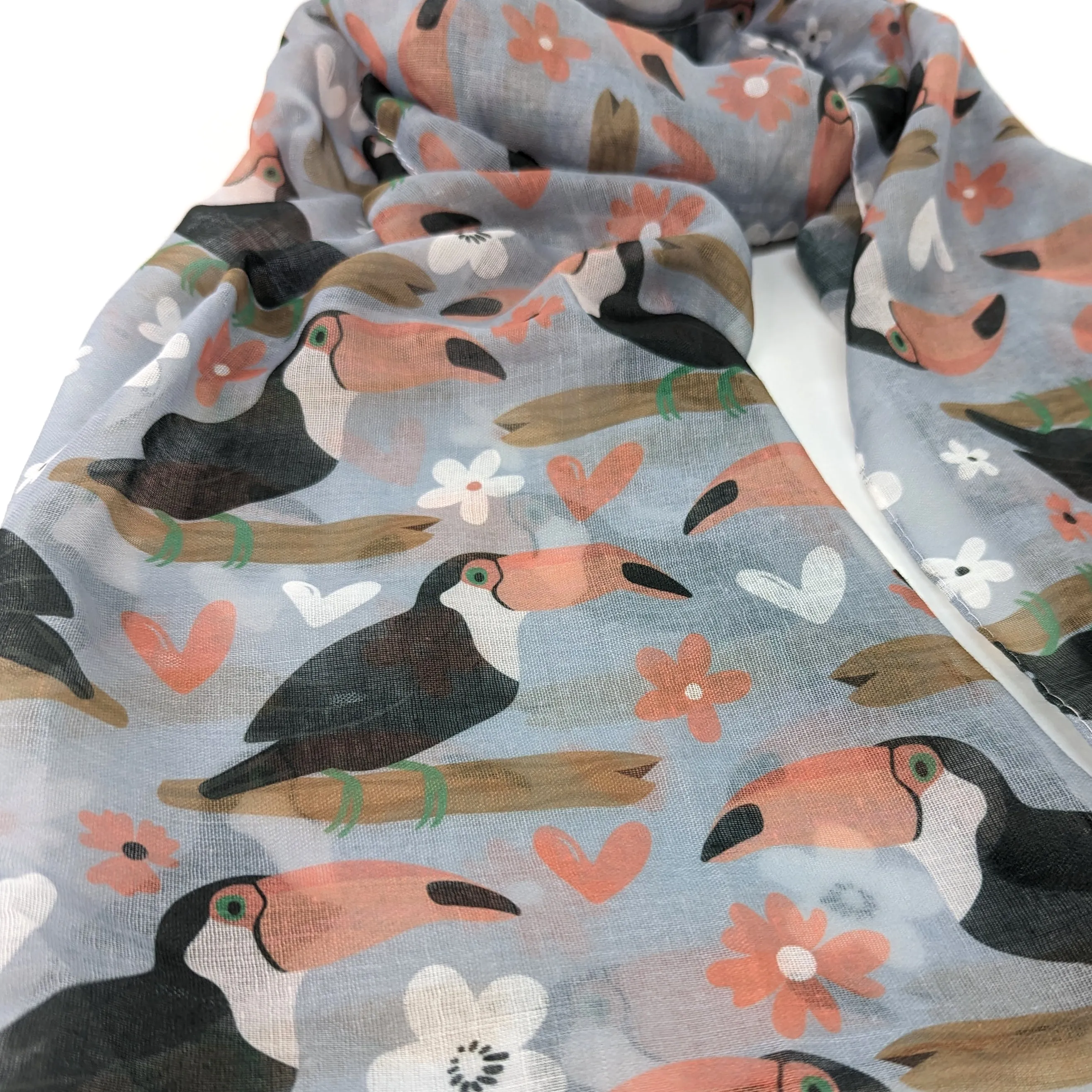 Tina the Toucan ladies Fashion Scarf