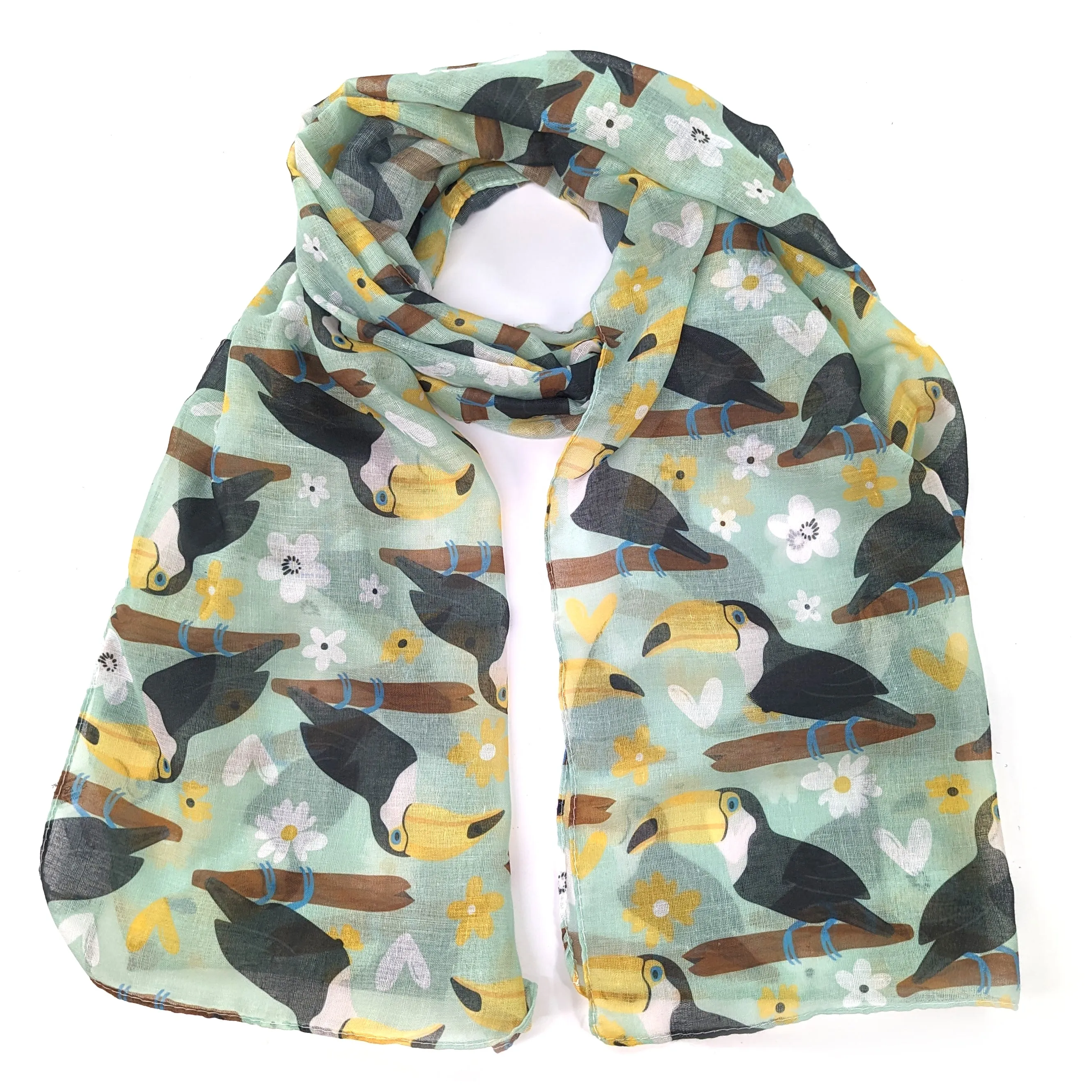 Tina the Toucan ladies Fashion Scarf