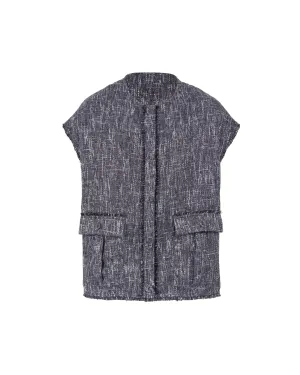 Tweed Fringe Edge Gilet