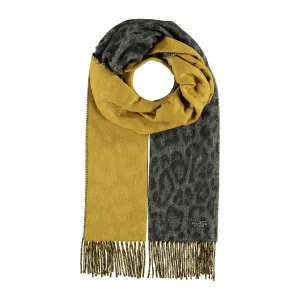 Two-Tone Leopard Scarf