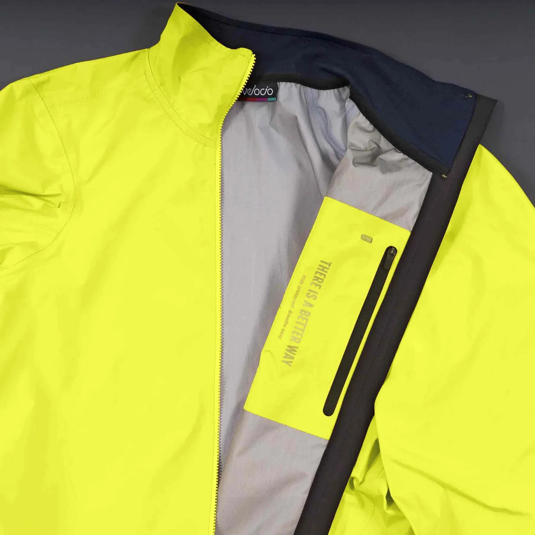 VELOCIO MENS ULTRALIGHT RAIN JACKET CITRON