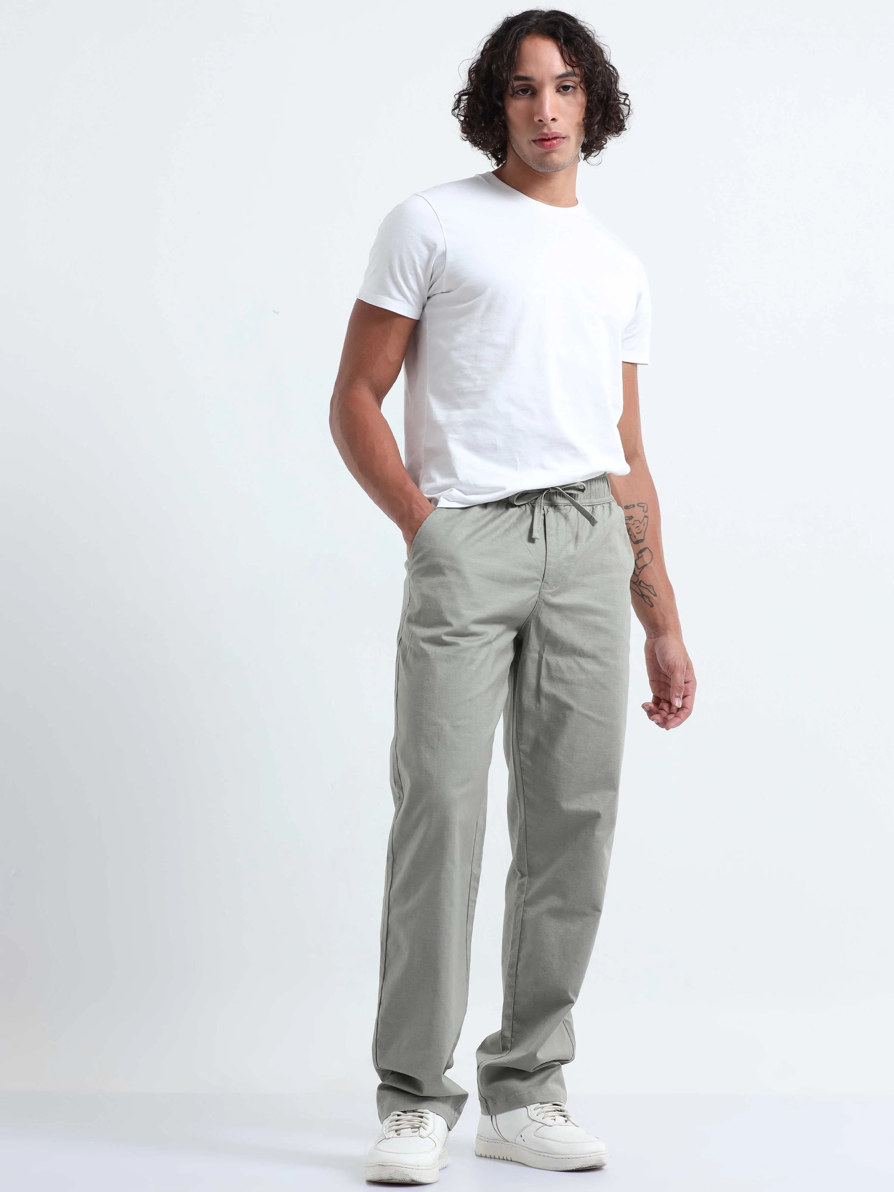 Verve Structural Olive Relaxed Pants