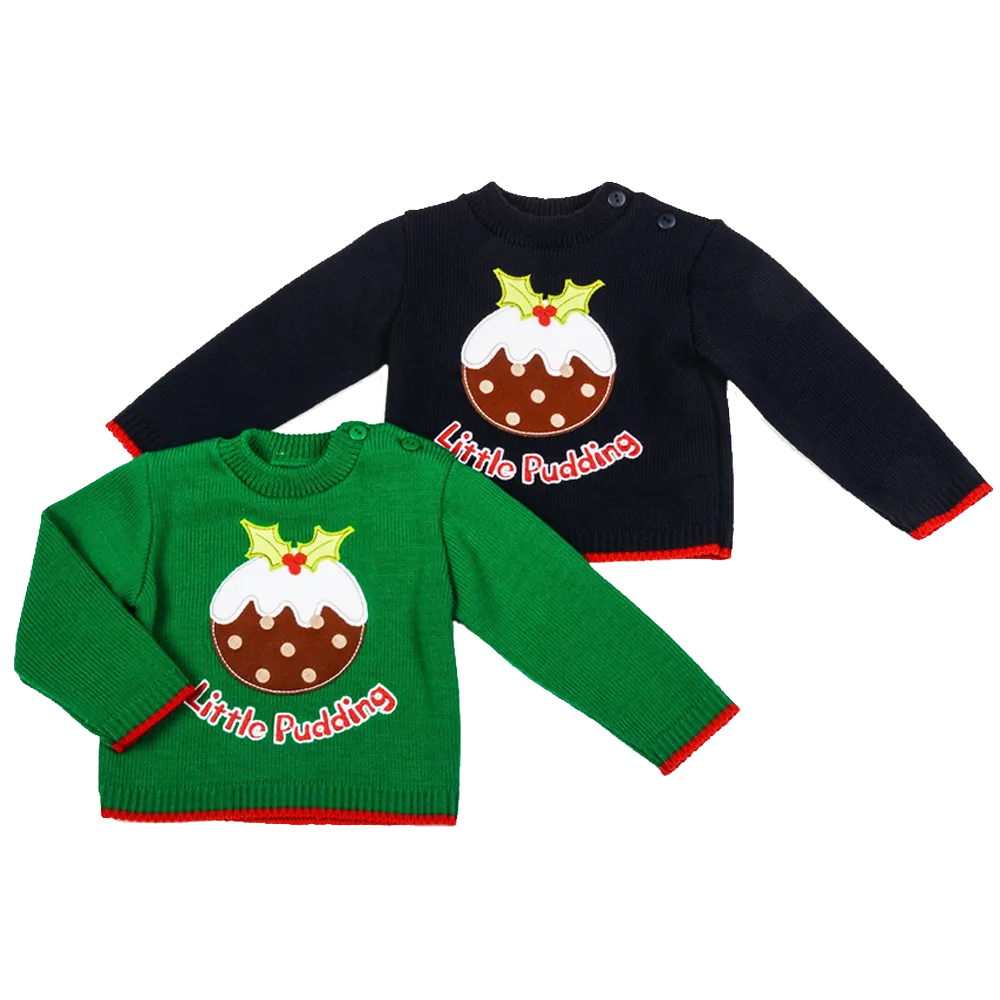 Watch Me Grow Xmas Jumper Pudding