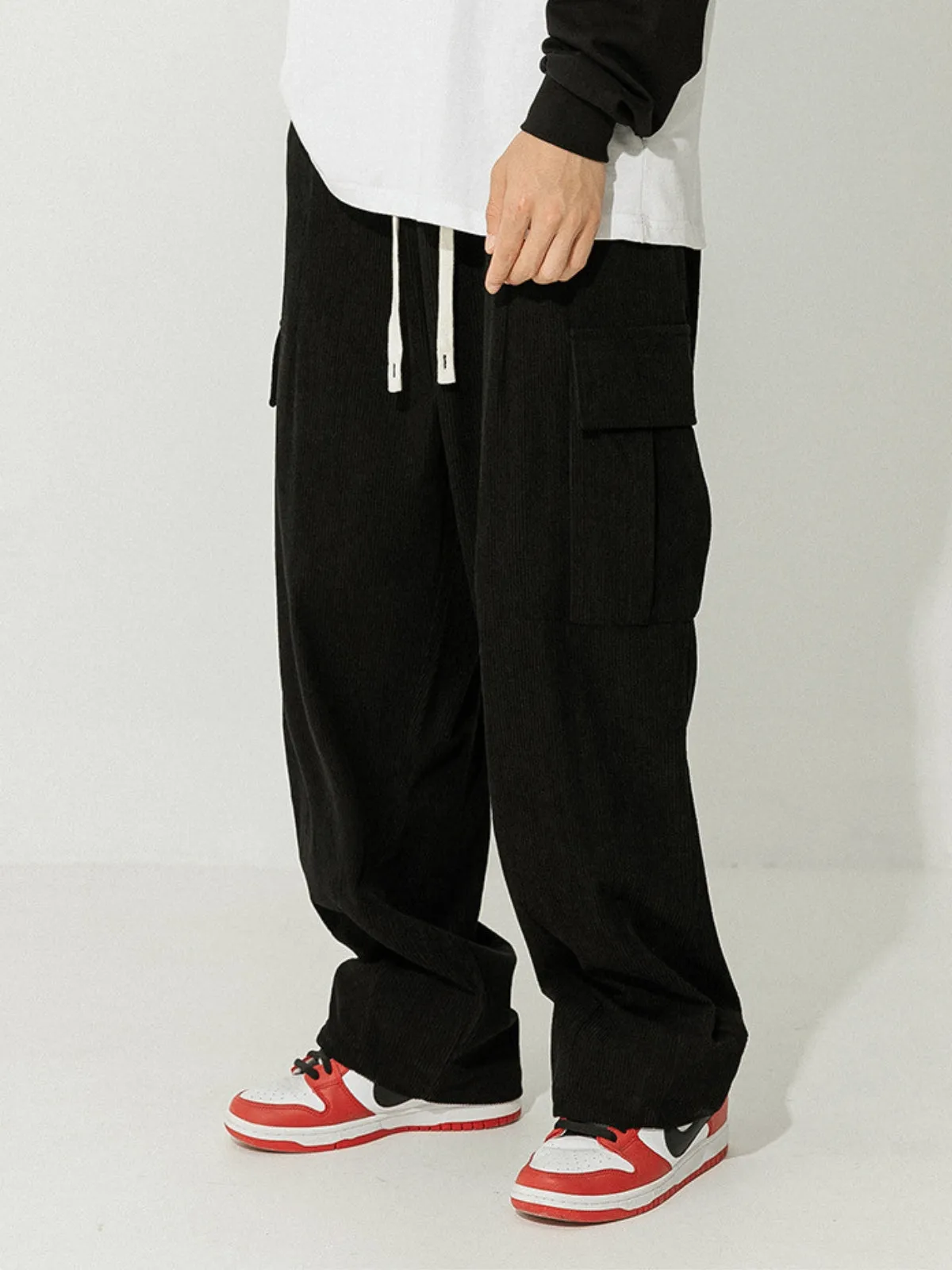 WLS Retro Japanese Corduroy Cargo Pants