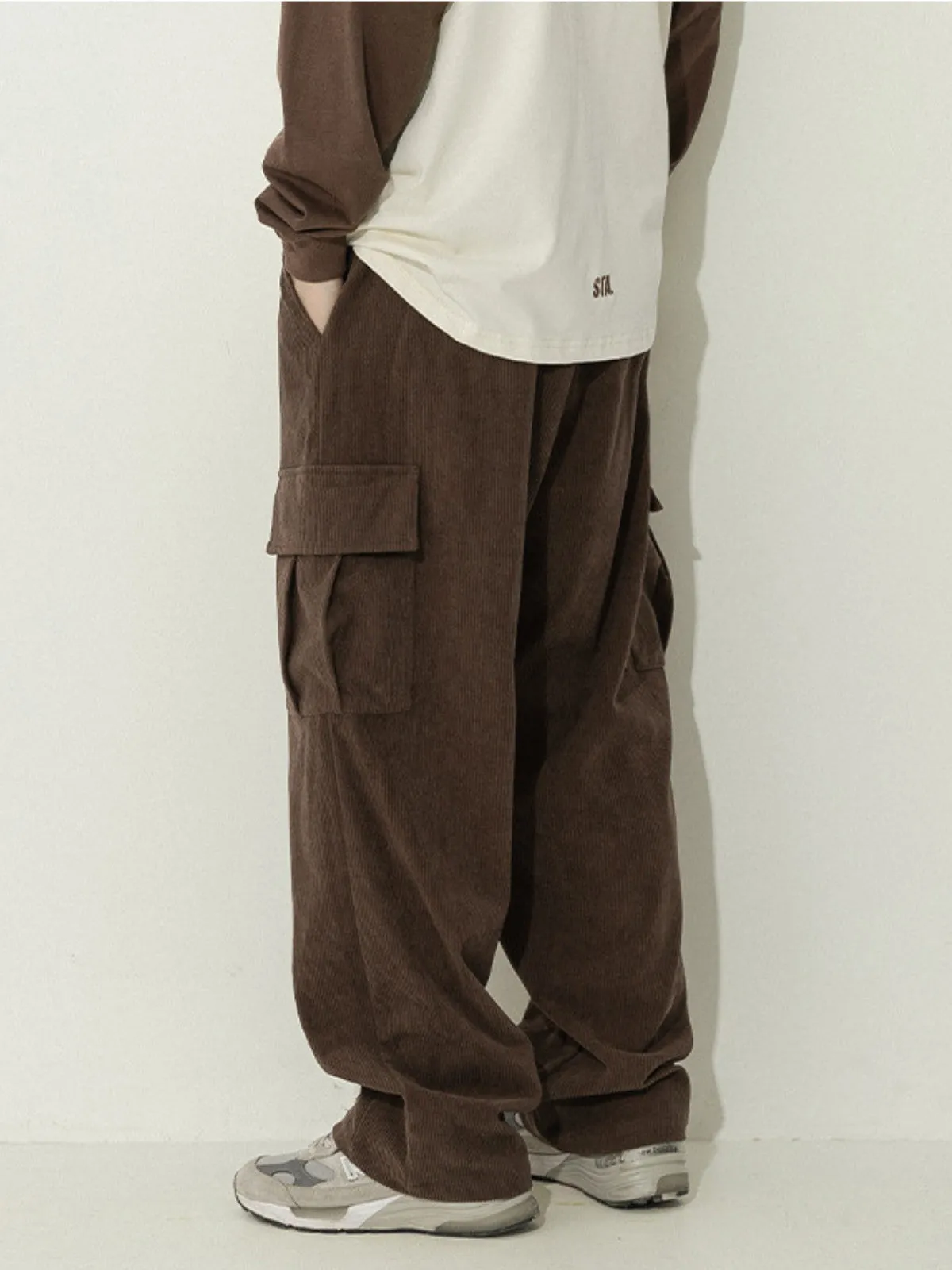 WLS Retro Japanese Corduroy Cargo Pants