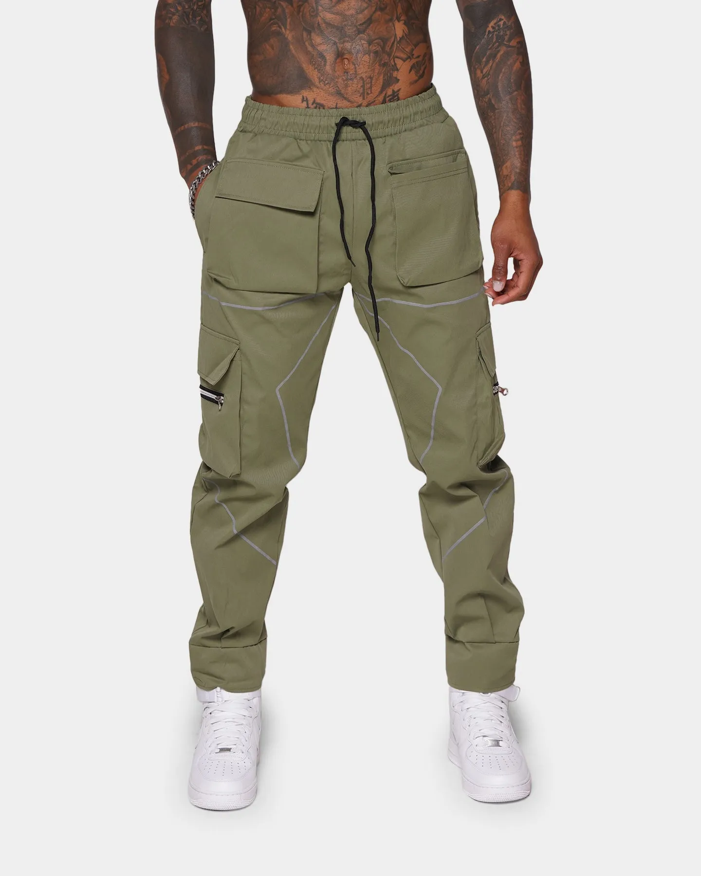 XXIII Manche Green Pants Khaki