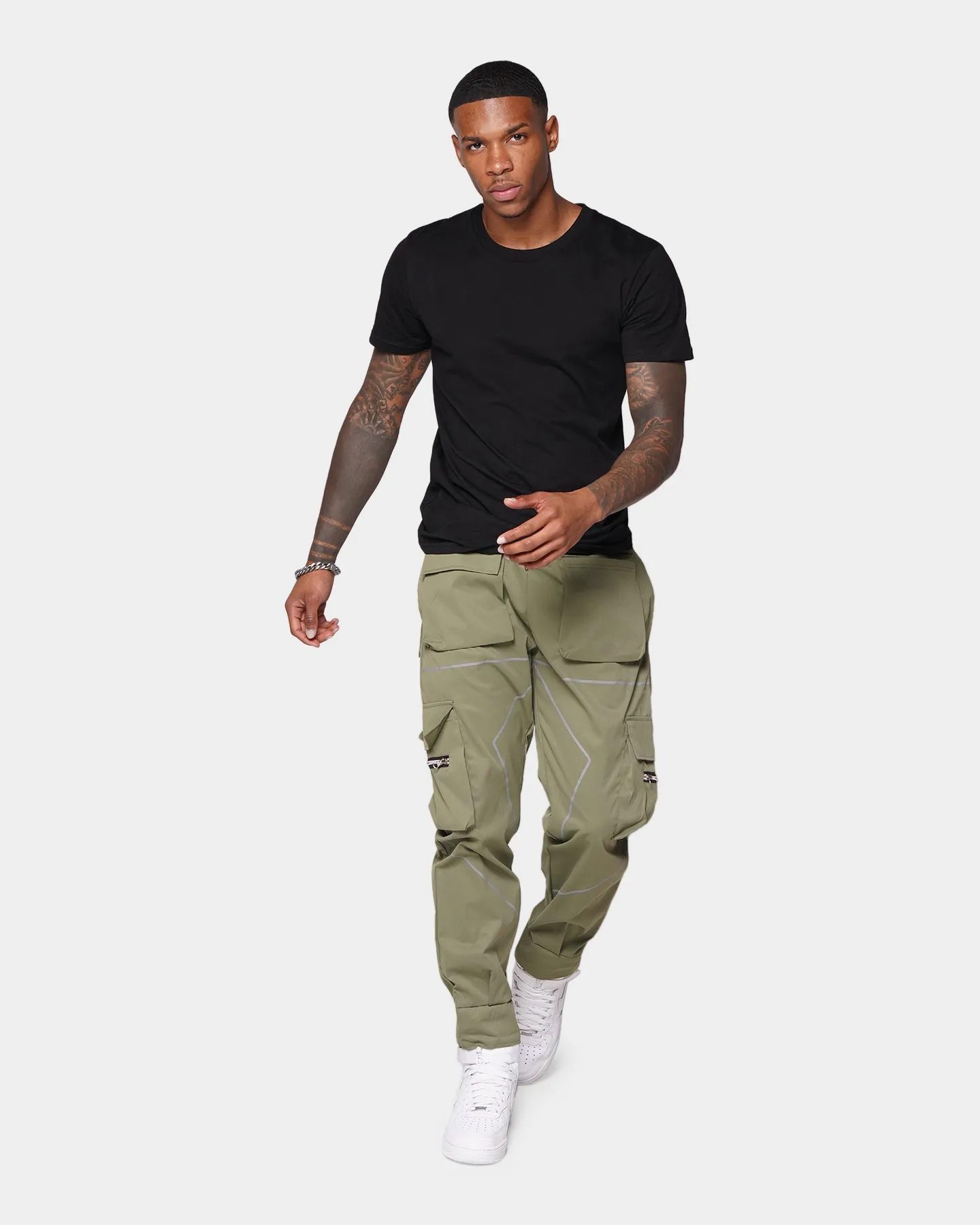 XXIII Manche Green Pants Khaki