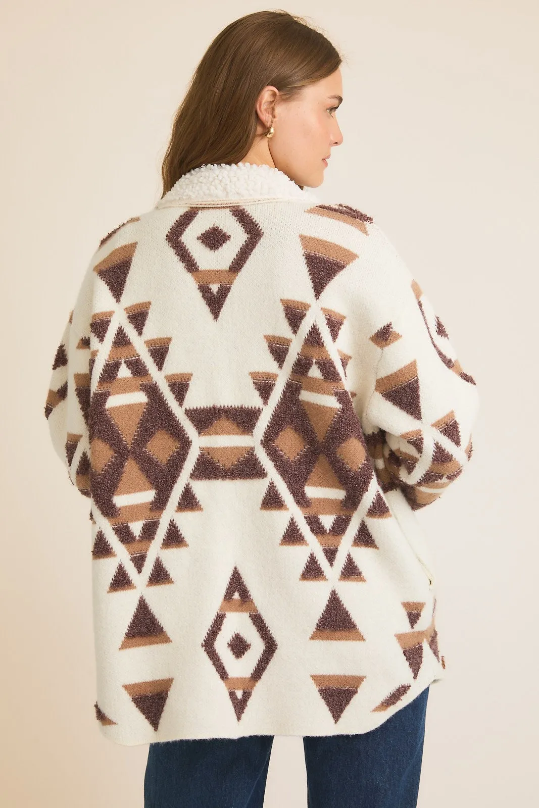 Yellowstone Abstract Sweater Jacket